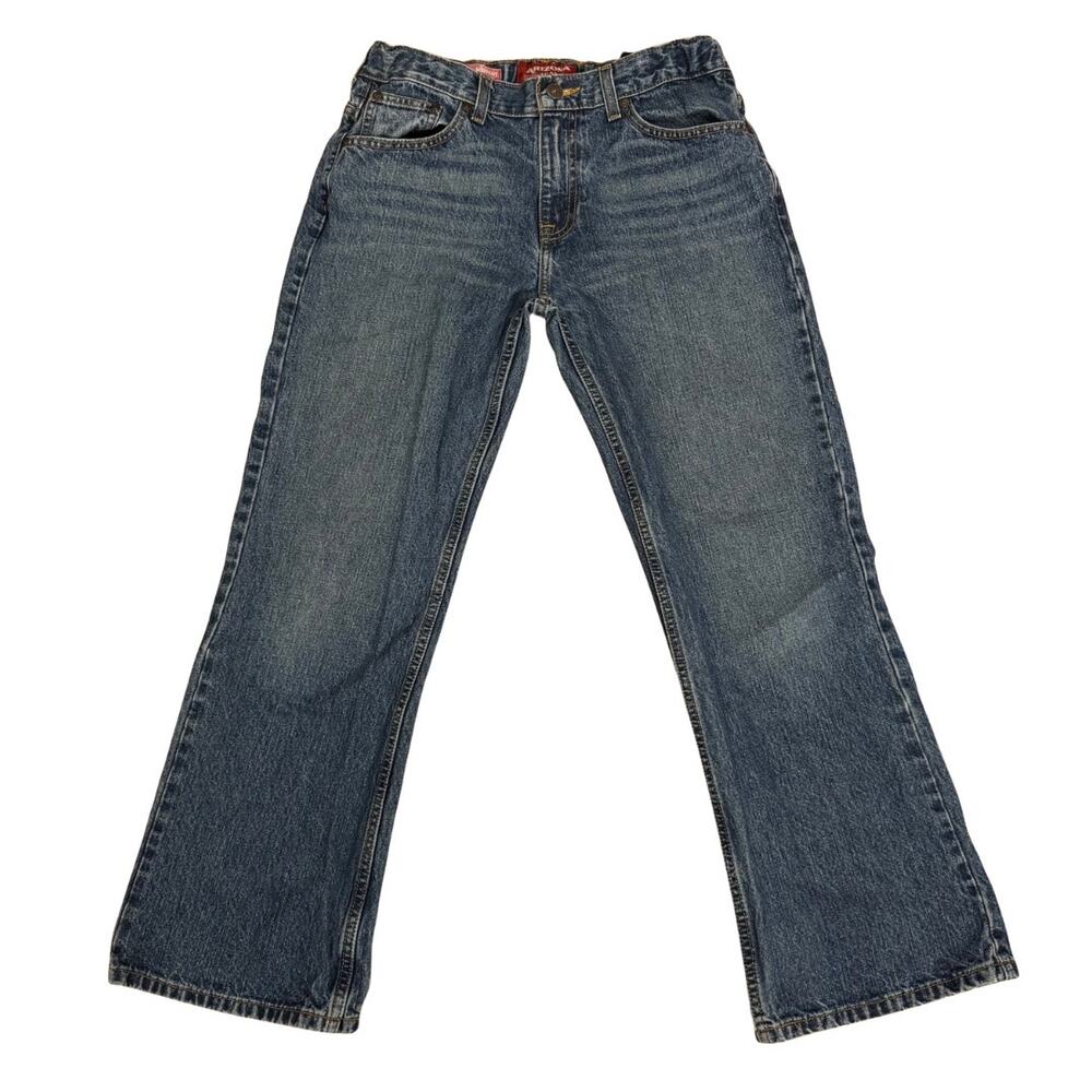 Arizona Jeans 16 Husky Bootcut Boys Denim Blue Jeans 100% Cotton
